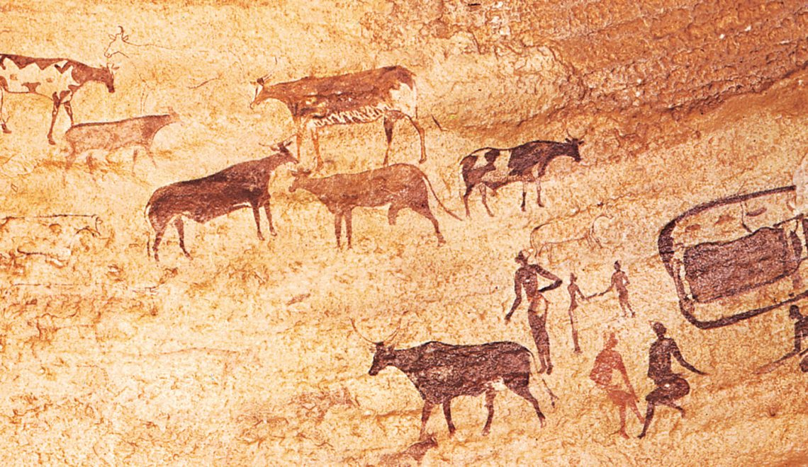 Painting-herdsmen-cattle-Cattle-Tassili-n-Ajjer-Alg